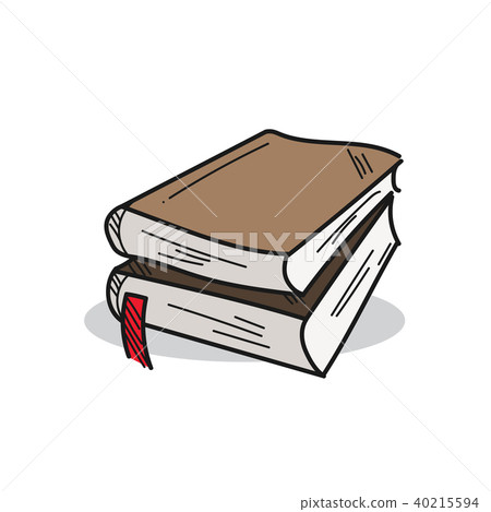 Book illustration on a white background Book illustration on a white background 40215594