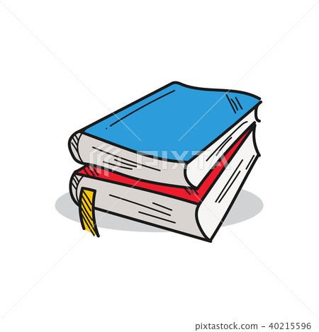 Book illustration on a white background 40215596
