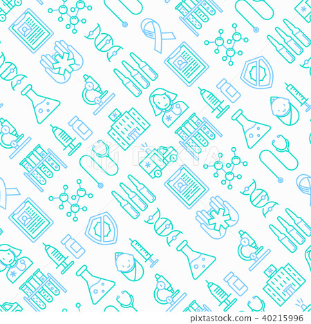 Vaccination seamless pattern 40215996