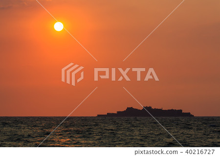 在軍艦島日落路[長崎縣高濱鎮]的日落道路 40216727