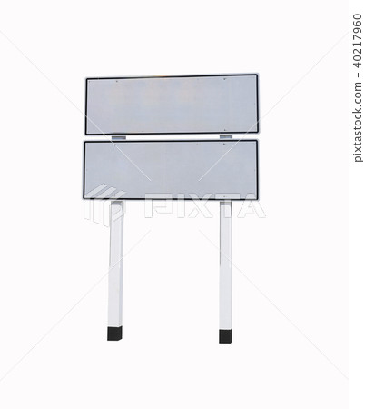 Empty Traffic Signs isolated on white background. Empty Traffic Signs isolated on white background. 40217960