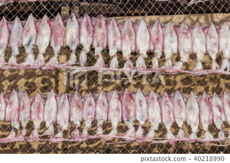 Dried Squid in Thailand. 40218990