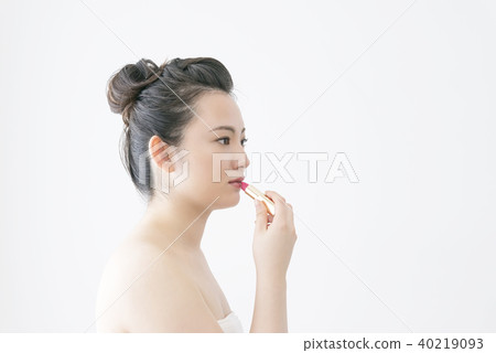 少婦唇膏的秀麗圖像 40219093