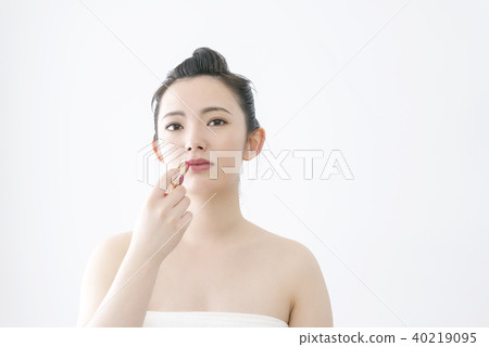 少婦唇膏的秀麗圖像 少婦唇膏的秀麗圖像 40219095