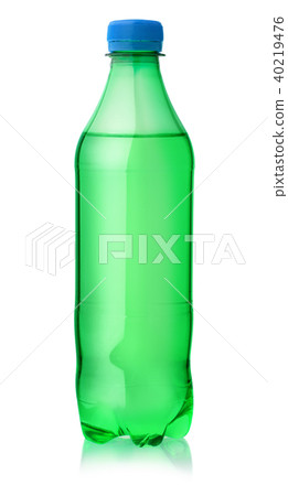 Plastic bottle of lemon soft drink Plastic bottle of lemon soft drink 40219476