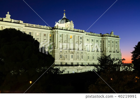 馬德里皇宮夜景 40219991