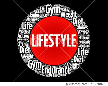 LIFESTYLE circle stamp word cloud LIFESTYLE circle stamp word cloud 40220023