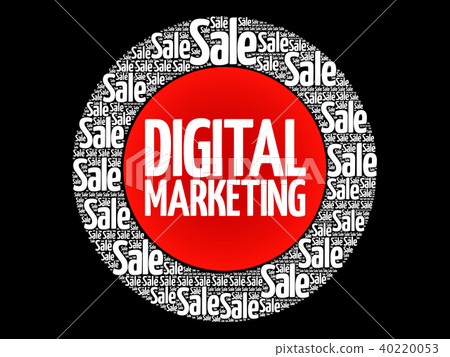 Digital Marketing words cloud Digital Marketing words cloud 40220053