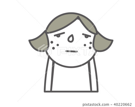 遭受婦女的生氣的人的簡單的圖表式例證 40220662