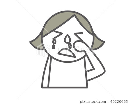 婦女的不安簡單的流鼻涕不停的人的象形圖 婦女的不安簡單的流鼻涕不停的人的象形圖 40220665
