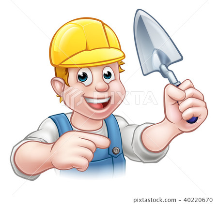 Builder Bricklayer Construction Worker Trowel Tool 40220670