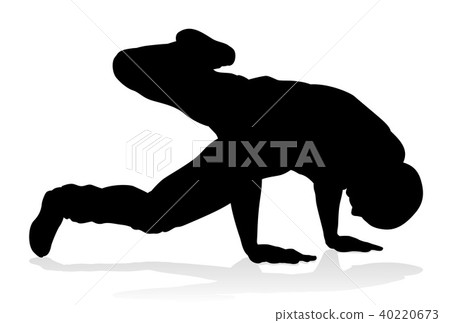 Street Dance Dancer Silhouette 40220673