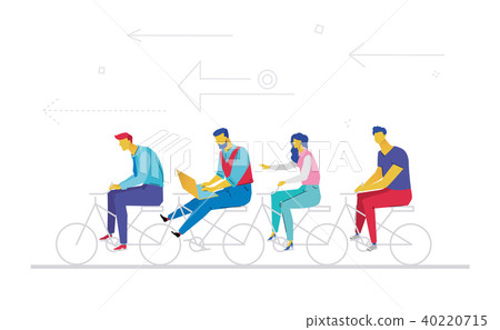 Business team - flat design style colorful illustration 40220715