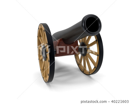 ramadan cannon. 3d illustration ramadan cannon. 3d illustration 40221603