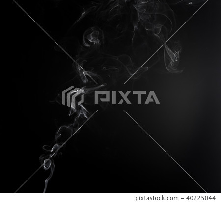 Isolated smoky cloud of aromastick Isolated smoky cloud of aromastick 40225044