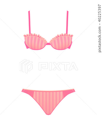 Illustration of bra and shorts Illustration of bra and shorts 40225397