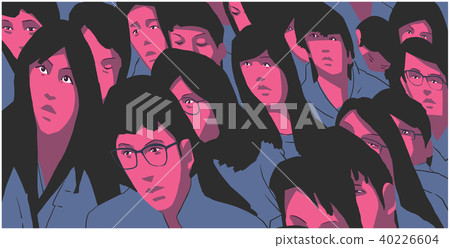 Illustration of student protest, education reform Illustration of student protest, education reform 40226604