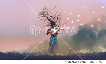 creature playing the magic banjo string instrument creature playing the magic banjo string instrument 40226766