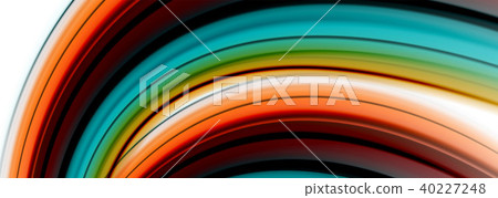 Abstract wave lines fluid color stripes. Vector artistic illustration for poster or web banner Abstract wave lines fluid color stripes. Vector artistic illustration for poster or web banner 40227248