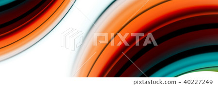 Abstract wave lines fluid color stripes. Vector artistic illustration for poster or web banner Abstract wave lines fluid color stripes. Vector artistic illustration for poster or web banner 40227249