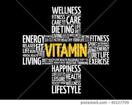 VITAMIN word cloud collage 40227709