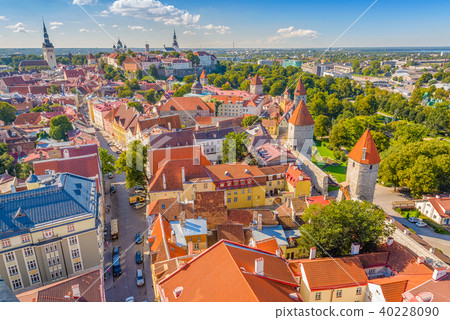 Tallinn, Estonia Historic Skyline 40228090