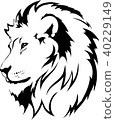 Lion head in vector interpretation 16 40229149
