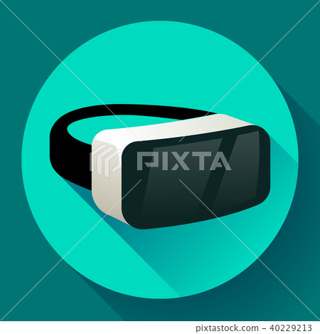 VR Glasses icon or virtual reality helmet icon... - Stock Illustration ...