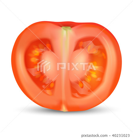 Natural realistic organic tomato cut Natural realistic organic tomato cut 40231023