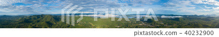 Aerial view panorama of Kaeng Krachan dam Aerial view panorama of Kaeng Krachan dam 40232900