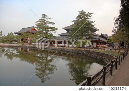 東大寺大佛堂鏡池 東大寺大佛堂鏡池 40233174