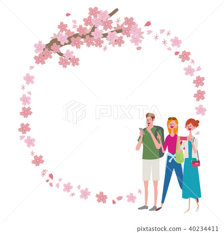 入站插圖旅遊櫻花 40234411