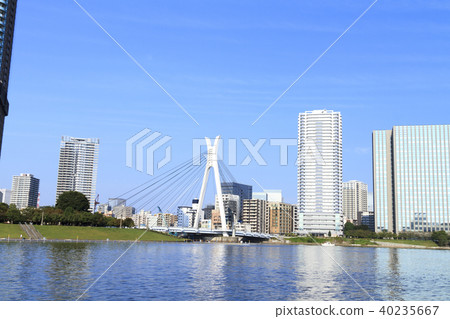 都市風景（東京，隅田川，秋天） 40235667