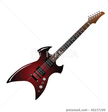 Electric guitar icon 40237299