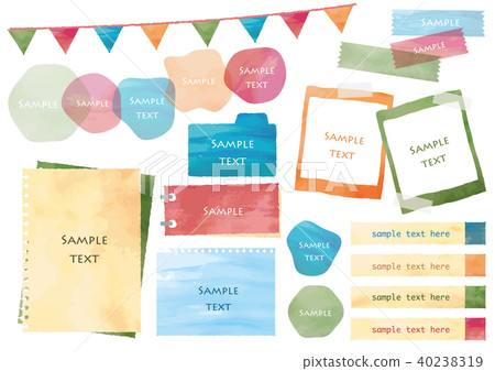 水彩框架集 40238319