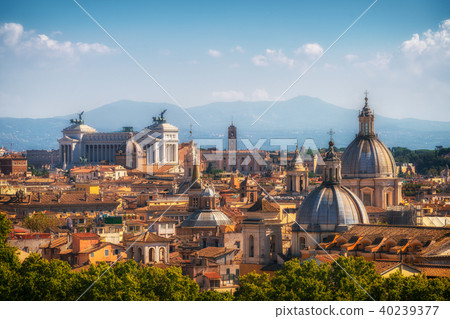 Rome, Italy Skyline in Panoramic View 40239377