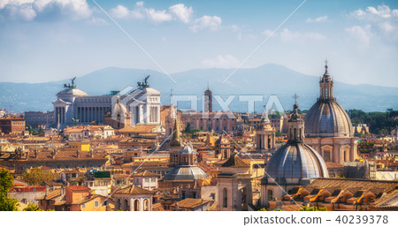 Rome, Italy Skyline in Panoramic View 40239378