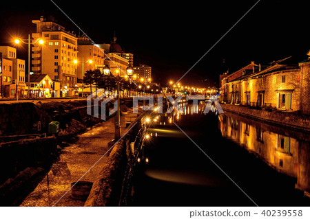 小樽運河夜景 小樽運河夜景 40239558