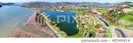 Aerial view of the Conwy area in north wales 40240414