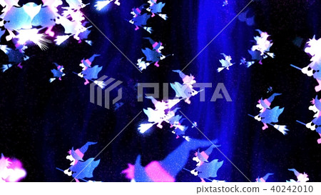 Background with nice flying witch. 3D rendering Background with nice flying witch. 3D rendering 40242010
