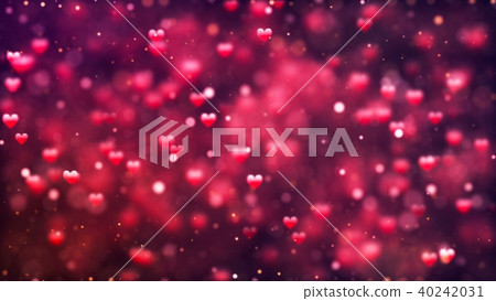 Valentine's day abstract background, flying hearts 40242031