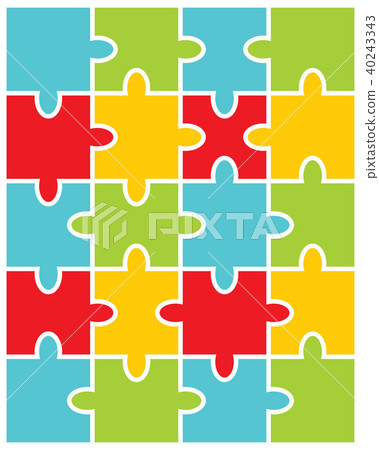 illustration of colorful puzzle illustration of colorful puzzle 40243343