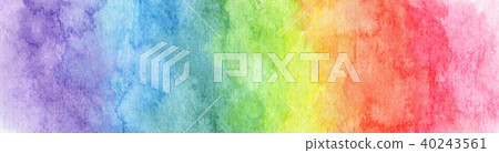 Colorful Rainbow watercolor background Colorful Rainbow watercolor background 40243561