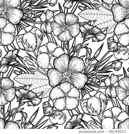 Graphic linen and cotton pattern - Stock Illustration [40244071] - PIXTA