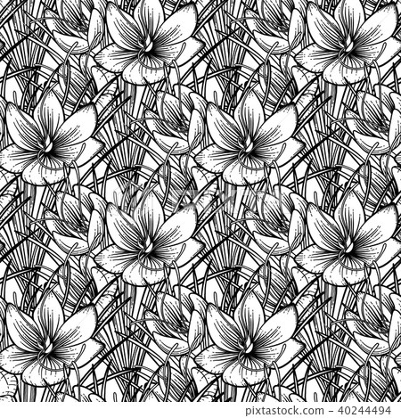 Graphic saffron pattern 40244494