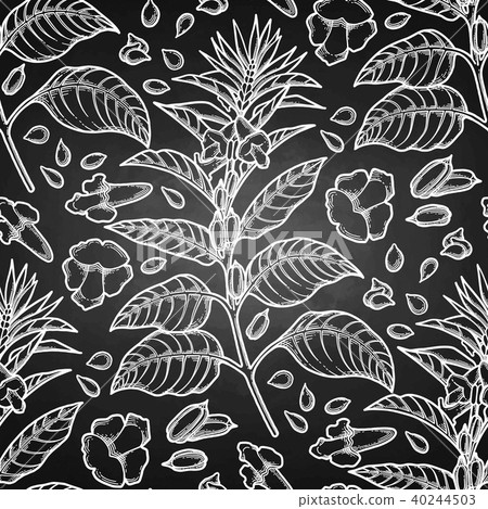 Graphic sesame pattern Graphic sesame pattern 40244503