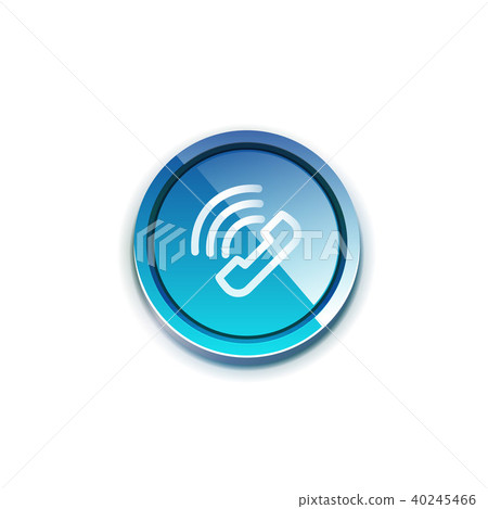 Vector phone support web button Vector phone support web button 40245466