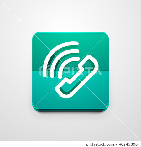 Phone button, call support idea, vector illustration 40245806