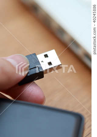 Data (laptop computer PC HDD backup mirroring female person personal information storage medium) 40245886