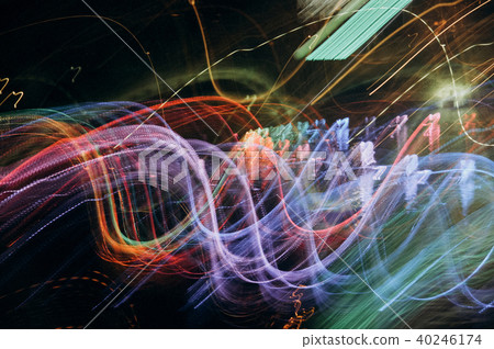 abstract colored light wave abstract colored light wave 40246174